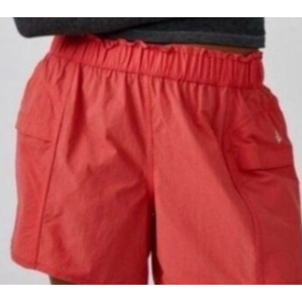 Free People Size M In The Wild Shorts Orange Coral